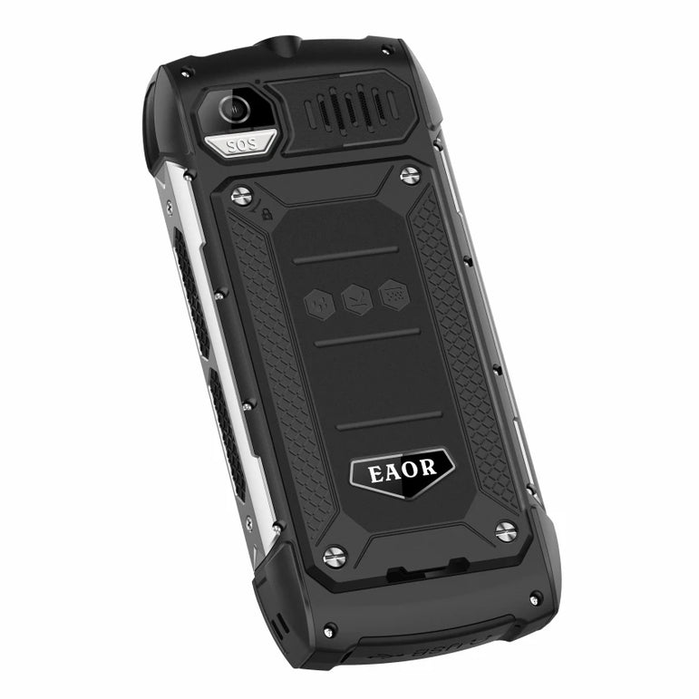 EAOR 2G Rugged Flashlight 4000mAh Big Battery Power Bank IP68 Waterproof 2.8 IPS large screen 0.3M cam MTK feature mobile Phone