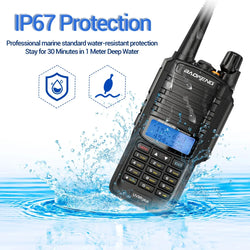 Baofeng UV-9R Plus IP68 Dual Band Waterproof Walkie Talkie 10KM Long Range Portable HF Transceiver CB Hunting Ham Radio