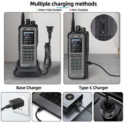 Iradio UV-99 20W Air Band Walkie Talkie Mutli Band High Power FM NOAA 1024CH Wireless Copy Frequency Long Range Type-C Ham Radio