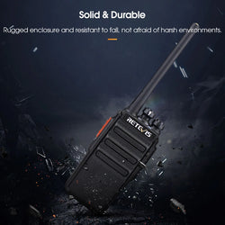 Retevis Walkie Talkie 2 Pcs RT24 PMR 446 Rechargeable Professional Talkie Walkie Long Range H777S Two-Way Radio Communicator FRS