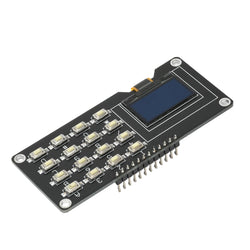 0.96 inch/1.3 inch  LCD Screen Board OLED Display Module IIC White SH1106 SSD1306 SSD1315 with 4x4 Key Matrix Keypadfor Arduino