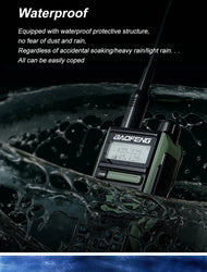 2025 Baofeng UV-16 Max IP68 Waterproof Walkie Talkie Dual Band High Power CB Radio Vhf Uhf CB Ham Radio Long Range Two Way Radio