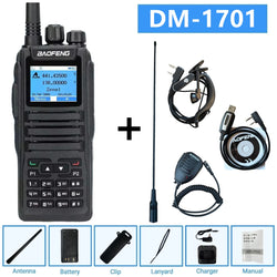 Baofeng Dm 1701 Digital Walkie Talkie Long Range dual Mode dmr Analog Open Gd77 Time slot Tier 1 +2 Radio 1801UV
