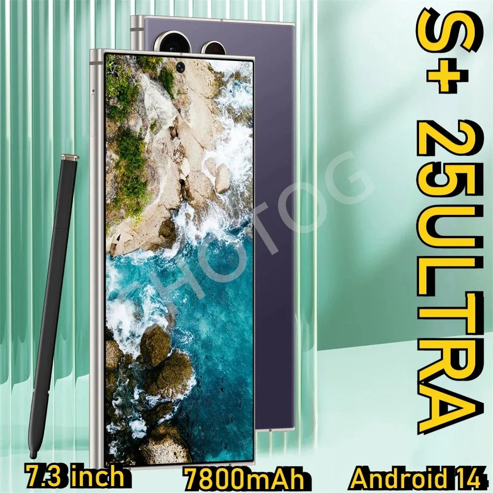 2025 New Smartphone Case For S25 Ultra 7.3inch Original Mobile Phones 5G Dual SIM Cell Phone Case 7800mAh Android 14 Cellphones