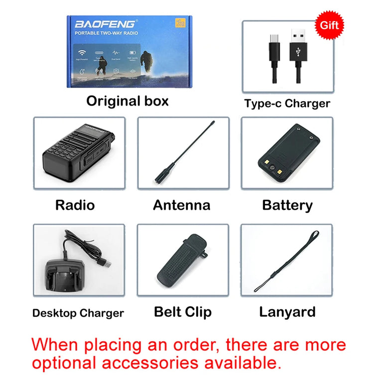 2025 Baofeng UV-16 Max IP68 Waterproof Walkie Talkie Dual Band High Power CB Radio Vhf Uhf CB Ham Radio Long Range Two Way Radio