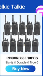 RETEVIS 2 pcs Mini Walkie Talkie PMR 446 Portable Two-way Radio ht PTT Walkie-talkies RT622 Portable Radio for Hunting Cafe RT22