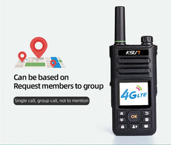 KSUN ZL10 Zello Walkie Talkie Handy Long Range 4G GPS Wifi Blue tooth Mobile Ham Radio Two Way Radio Walkie Talkie 100km