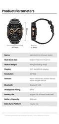HAYLOU IRON N1 Smartwatchs 2.13’’ AMOLED Display 5ATM Waterproof Bluetooth Call Outdoor Sport Smart Watch 30 Days Battery Life