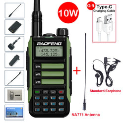 2025 Baofeng UV-16 Max IP68 Waterproof Walkie Talkie Dual Band High Power CB Radio Vhf Uhf CB Ham Radio Long Range Two Way Radio