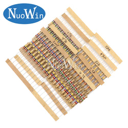 150PCS/300PCS 1W 2W 3W 5W 30Values Carbon Film Resistor Assortment Kit 5% Resistance Set 0.1R-750R 1K-820K ohms DIY Pack