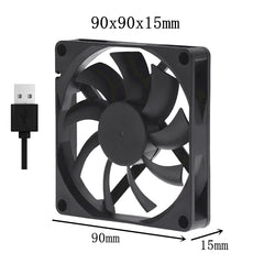 Silent USB fan 40mm 50mm 60mm 70mm 80mm 90mm 120mm cooling fans cooler With USB Cable Ventilator Fan for DIY PC Router chassis