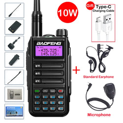 2025 Baofeng UV-16 Max IP68 Waterproof Walkie Talkie Dual Band High Power CB Radio Vhf Uhf CB Ham Radio Long Range Two Way Radio