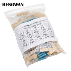 150PCS 300PCS 1/2W 1W 2W 3W Resistance 1% Metal Film Resistor Assortment Kit Set 30Kinds Each 5/10PCS 1R~750R 1K~820K Ohm