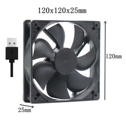 Silent USB fan 40mm 50mm 60mm 70mm 80mm 90mm 120mm cooling fans cooler With USB Cable Ventilator Fan for DIY PC Router chassis