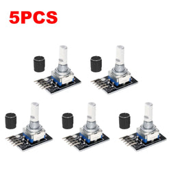 1-10PCS 360 Degree Rotary Encoder Module KY-040 Brick Sensor Development Board with Knob Cap Potentiometer KIT DIY for Arduino