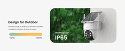 AOSU 3MP 100% Wire-Free Solar WiFi Camera 5000 mAh Two-way Audio Security Camera Wireless Solar Panel PTZ CCTV Camera