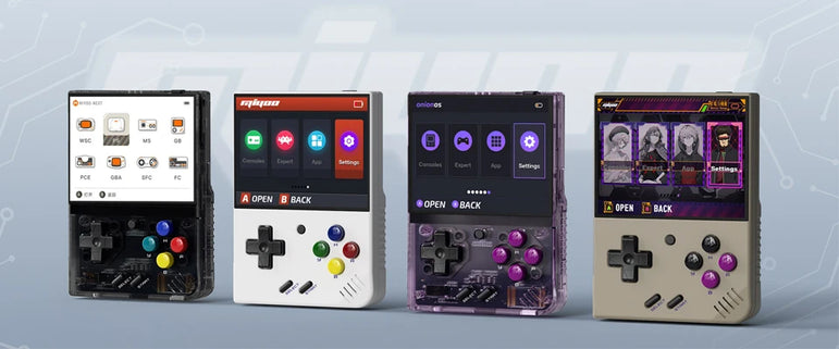 MIYOO Mini Plus Portable Retro Handheld Game Console 3.5''IPS HD Screen Linux System Mini + Classic Gaming Emulator Players Gift