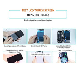 JCID OLED Screen Diagnosable Assembly NEW Soft Hard FHD Touch Display Pantalla For iphone 12 13 15 16 Without IC Removal No Pop