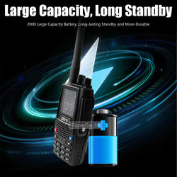Air Band Transmit KT-A16 Walkie Talkie TX:108.000-136.999MHz RX:108.0000-136.999MHz 6W 200Ch W/10 NOAA Weather Forecast Channels
