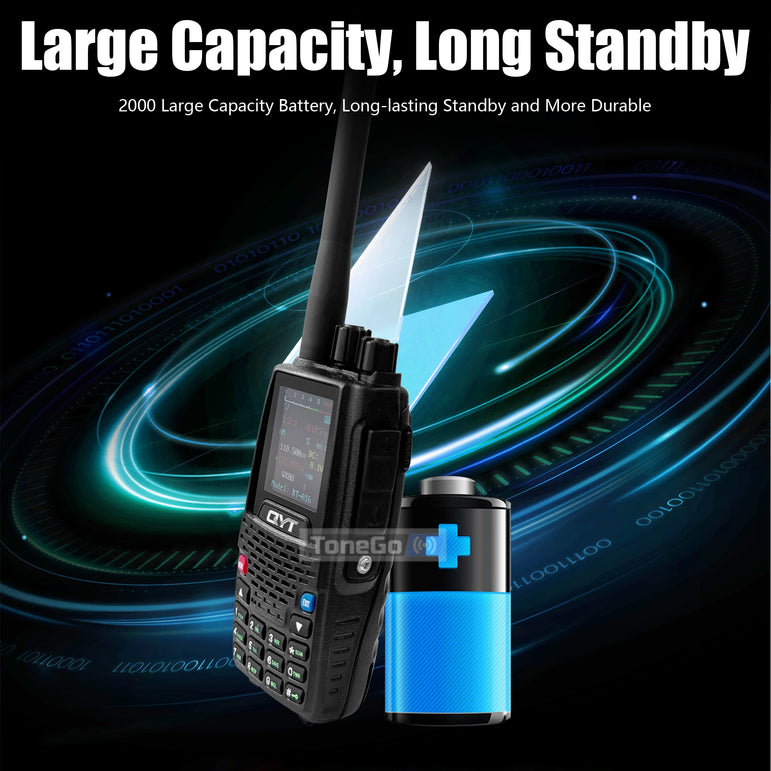 Air Band Transmit KT-A16 Walkie Talkie TX:108.000-136.999MHz RX:108.0000-136.999MHz 6W 200Ch W/10 NOAA Weather Forecast Channels