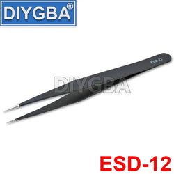 1PCS ESD-10 ESD-11 ESD-12 ESD-13 ESD-14 ESD-15 VETUS BGA ESD Stainless Steel Antistatic Tweezers SMD Reworking Soldering Tools
