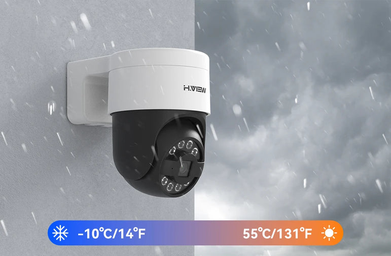 H.view 8CH 4K 5MP 8MP CCTV Security Camera System PTZ Home Video Surveillance Kit Outdoor IP Camera Humanoid Detection