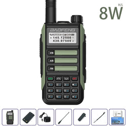 BaoFeng UV16 Walkie-Talkie 8/10W Tri-Power IP68 Waterproof Long Range USB C Dual Band VHF UHF Two Way Portable Ham Two Way Radio