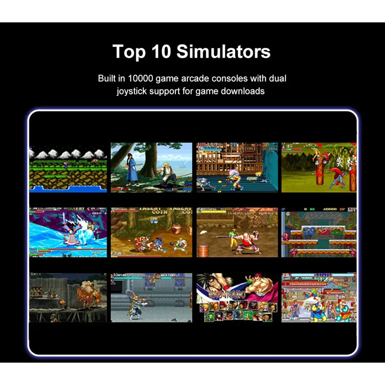 X12 Plus Handheld Game Console 7.1 inch HD Screen Handheld Portable Video Player Built-in 10,000 Classic Video Games Console
