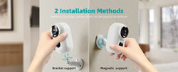 ZUMIMALL APP F5 Security Cameras Wireless Outdoor with Magnetic Mount, Battery Powered, 2.4G WiFi ,3MP Color Night Vision