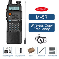 Baofeng M-5R 10W Walkie Talkie 3800mAh Battery Multi Band Wireless Copy Frequency Long Range Commutator Ham UV-5Rx K5 Two Way Ra
