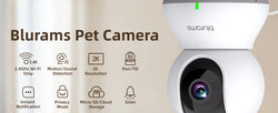 Blurams Baby Monitor Camera 2K HD Home Security Camera with Motion Detection and Two-Way Audio, Easy Setup, Clear Day & Night