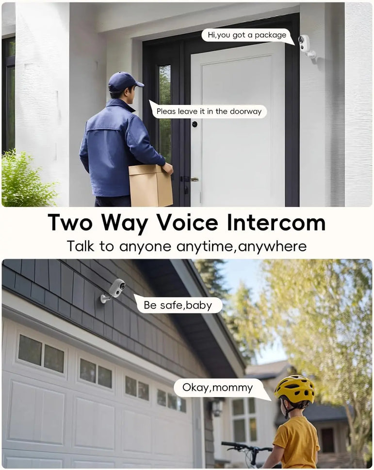 ZUMIMALL APP F5 Security Cameras Wireless Outdoor with Magnetic Mount, Battery Powered, 2.4G WiFi ,3MP Color Night Vision