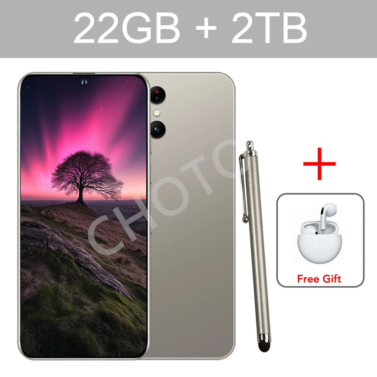 2025 New S+ 24 Ultra Original Intelligent 5G Dual Card Dual Standby Android 14 System 22GB+2TB Global Version 8000mAh Battery