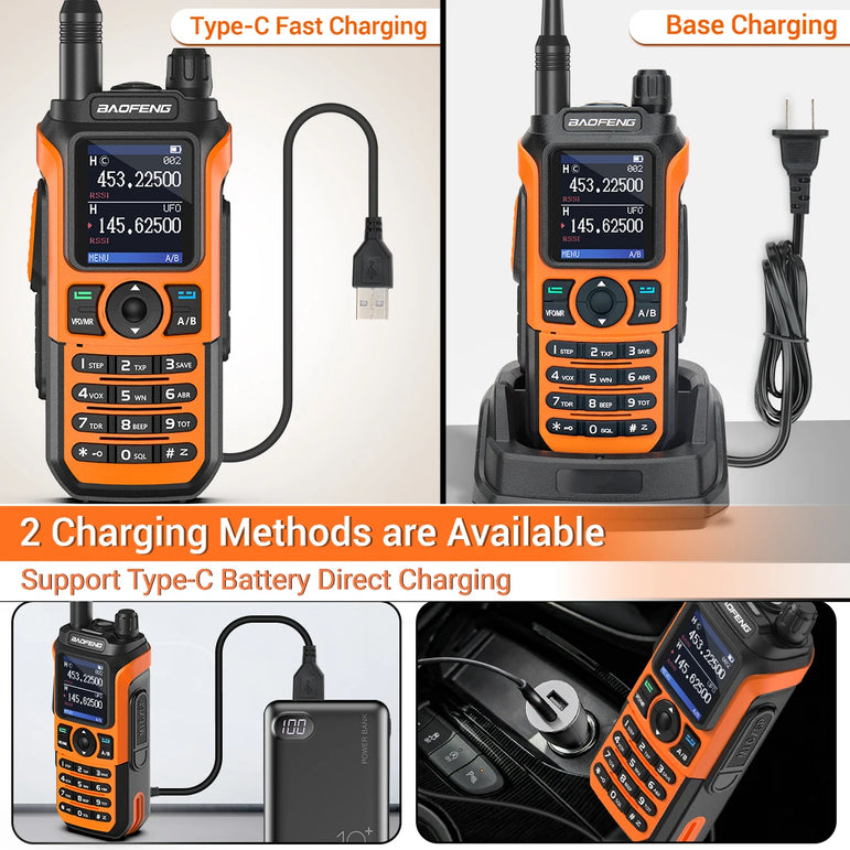 Baofeng UV-21 Pro V2 Air Band Walkie Talkie Wireless Copy Frequency AM Type-C Long Range Upgrade UV-5R Ham Radio
