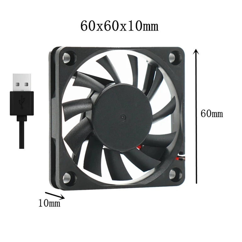 Silent USB fan 40mm 50mm 60mm 70mm 80mm 90mm 120mm cooling fans cooler With USB Cable Ventilator Fan for DIY PC Router chassis