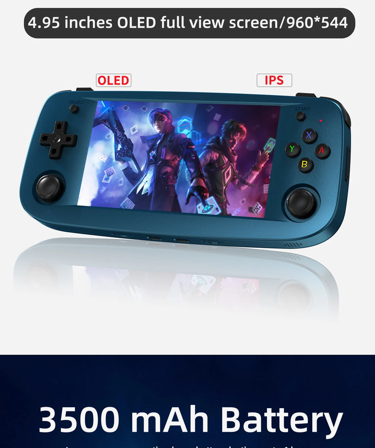Anbernic RG503 Retro Handheld Video Game Console 4.95-inch OLED Screen Linux System Portable Game Player RK3566 Bluetooth 5G Wif