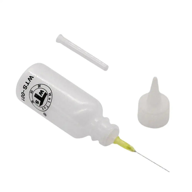 WTS-001 50ml Needle Tip Plastic Rosin Bottle Cleaning Liquid Flux AlcoholOil Dispenser Plastic Hand Bottle Cleaner DIY Repair