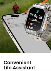 HAYLOU IRON N1 Smartwatchs 2.13’’ AMOLED Display 5ATM Waterproof Bluetooth Call Outdoor Sport Smart Watch 30 Days Battery Life