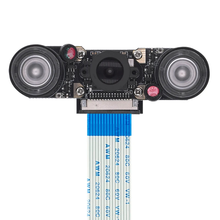 Raspberry Pi 4 Night Vision Fisheye Camera Module 5MP OV5647 Webcam With Infrared IR Sensor LED Light For Raspberry Pi 4B/3B+/3B