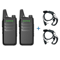 2PCS Mini Walkie Talkie Baofeng BF-T20 PortableTwo Way Radio Charging USB VOX For BF-C9 BF-888S KD-C1 for Station Hotel Hunting