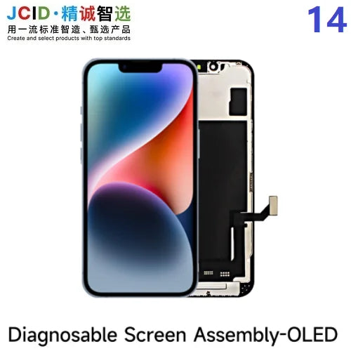 JCID OLED Screen Diagnosable Assembly NEW Soft Hard FHD Touch Display Pantalla For iphone 12 13 15 16 Without IC Removal No Pop