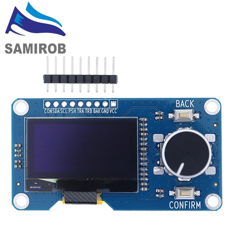 New SM 0.96/1.3 Inch White OLED Display, EC11 Rotary Encoder, IIC Interface for Arduino, DIY Electronics, High Resolution Screen