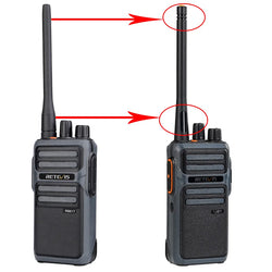 RETEVIS Walkie Talkie PMR RB617 Two-way Radio ht Communicator RB17 PTT Walkie-Talkies 2 pcs 4400mAh for Hunting Hotel Restaurant