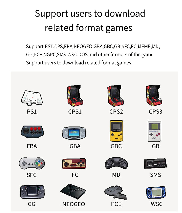 Miyoo Mini Plus Retro Handheld Console, 3.5'' IPS Screen, Linux Open Source Gaming Device