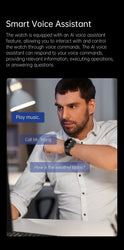 KUMI GW5 Pro Smartwatch 1.43" AMOLED IP68 Waterproof Bluetooth 5.2 Fitness Tracker Heart Rate Blood Oxygen Monitor