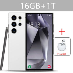 SMS 24 Ultra High-end Mobile Phone 16GB+1TB Cellphone 7800mAh Global Version HD Cell Phone 5G Dual SIM Smartphone Face Unlocked