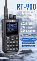 Radtel RT-900 8W Multi-band  Walkie Talkie 256 CH Air Band Two Way Radio Station Aviation NOAA Amateur Police Marine River PTT