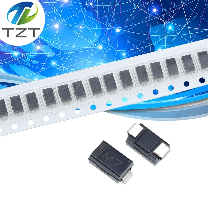 100pcs 1N4007 IN4007 1A 1000V M7 IN4007 1N4007 4007 1A 1000V