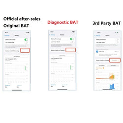 JCID Diagnostic Battery High Capacity For Iphone 12 13 14 100% Heath Visible New 0-cycle No Pop Up Used Genuine Parts On IOS 18