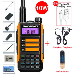 2025 Baofeng UV-16 Max IP68 Waterproof Walkie Talkie Dual Band High Power CB Radio Vhf Uhf CB Ham Radio Long Range Two Way Radio